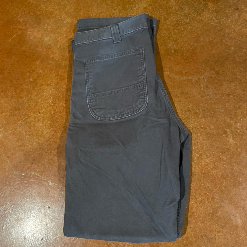 Carhartt Men’s gray canvas pants, size 32x34